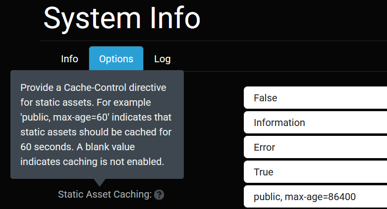 Static Asset Caching